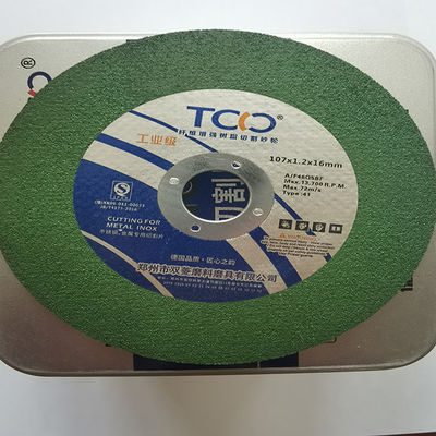 ποιότητας  72m/S Abrasive Cut Off Wheel Inox Stainless Steel Side Grinder Disc 107x1.2x16mm εργοστάσιο