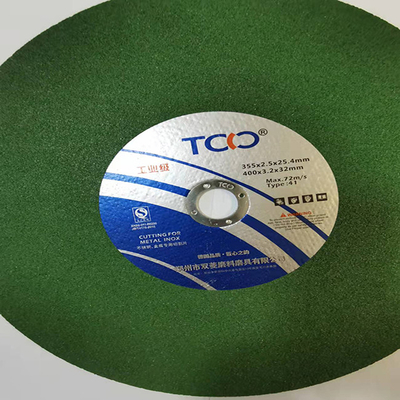 τέμνουσα ρόδα μετάλλων 107mm 400mm για το μύλο κύβων ανοξείδωτο 4 ίντσας